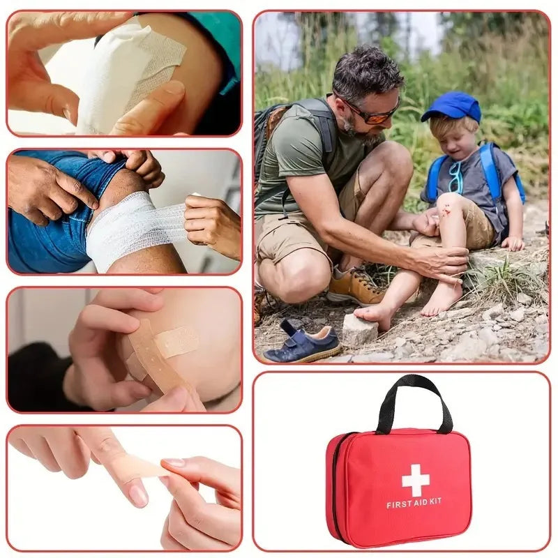 Portable Emergency First Aid Kit – Medical Bag for Home, Travel, Camping & Survival